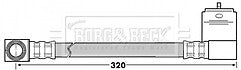 Borg & Beck - BRAKE HOSE - BBH6933 - Fits: Chrysler Voyager III(GS)
