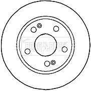 Borg & Beck - BRAKE DISC PAIR - BBD4591 - Fits: Hyundai Santa Fe 01-