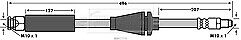 Borg & Beck - BRAKE HOSE - BBH7779 - Fits: Fiat Panda 1.2,1.3D 4x4