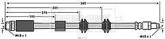 Borg & Beck - BRAKE HOSE - BBH7775 - Fits: BMW X1 E84