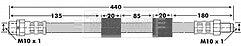 Borg & Beck - BRAKE HOSE - BBH6739 - Fits: BMW 5 series (E39) 95-