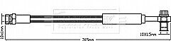 Borg & Beck - BRAKE HOSE - BBH8379 - Fits: VAG A3,Golf 08/12-