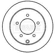 Borg & Beck - BRAKE DISC PAIR - BBD4753 - Fits: Mitsubishi Lancer 08-