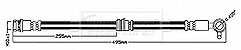 Borg & Beck - BRAKE HOSE - BBH8698 - Fits: Mazda 6(GJ,GL) 12/12-