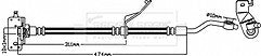Borg & Beck - BRAKE HOSE - BBH8301 - Fits: Kia Soul 10/08-07/11