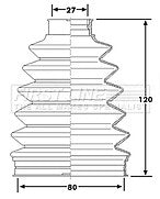 First Line - CV JOINT BOOT KIT - FCB6230 - Fits: Renault Megane II