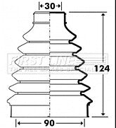 First Line - CV JOINT BOOT KIT - FCB2898 - Fits: Jeep Cherokee