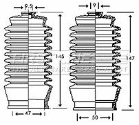 First Line - STEERING GAITER KIT - FSG3207 - Fits: Toyota