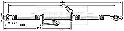 Borg & Beck - BRAKE HOSE - BBH7874 - Fits: Toyota Auris,Verso