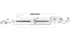 Borg & Beck - BRAKE HOSE - BBH9058 - Fits: Tucson,Sportage 2015-