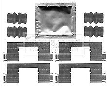 Borg & Beck - FITTING KIT - PADS - BBK1262 - Fits: Renault Kangoo 02/08-