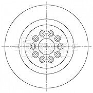 Borg & Beck - BRAKE DISC SINGLE - BBD6106S - Fits: Jaguar S Type 02-10/07