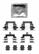 Borg & Beck - FITTING KIT - PADS - BBK1628 - Fits: Nissan Qashqai+2 02/07-13
