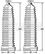 First Line - STEERING GAITER KIT - FSG3337 - Fits: Mercedes C Class 203, CLK 209