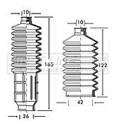 First Line - STEERING GAITER KIT - FSG3029 - Fits: Fiat, Lancia, Seat