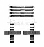 Borg & Beck - FITTING KIT - PADS - BBK1652 - Fits: 1,2,3,4 Series