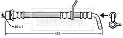 Borg & Beck - BRAKE HOSE - BBH7349 - Fits: Toyota Avensis T22 1.6,1.8,2.0