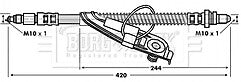 Borg & Beck - BRAKE HOSE - BBH6755 - Fits: Ford Fiesta,Puma,Mazda 121 III