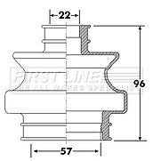 First Line - CV JOINT BOOT KIT - FCB6301 - Fits: Mercedes C Class