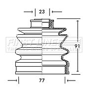 First Line - CV JOINT BOOT KIT - FCB2054 - Fits: Mazda, Vauxhall - Outer