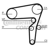 ContiTech - TIMING BELT KIT - CT1105K3 - Fits: Vaux. 1.9 CDTi 04-