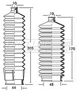 First Line - STEERING GAITER KIT - FSG3129 - Fits: Alfa Romeo, Fiat, Lancia - P/S