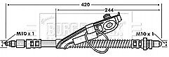 Borg & Beck - BRAKE HOSE - BBH6754 - Fits: Ford Fiesta,Puma,Mazda 121 III