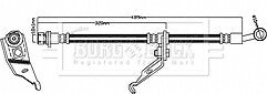 Borg & Beck - BRAKE HOSE - BBH8281 - Fits: HONDA ACCORD VII(CP) 3.5 08-