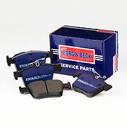 Borg & Beck - REAR BRAKE PADS - BBP2401 - Fits: "VAG A3,Leon,Golf 17""wheels 12-"