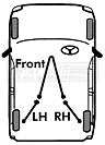 First Line - BRAKE CABLE - FKB3261 - Fits: Opel Astra V (Drums) 09/08-