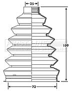 First Line - CV JOINT BOOT KIT - FCB6211 - Fits: Renault Clio II