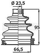 First Line - CV JOINT BOOT KIT - FCB6388 - Fits: Toyota Avensis III