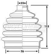 First Line - CV JOINT BOOT KIT - FCB6251 - Fits: Vauxhall Astra