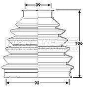 First Line - CV JOINT BOOT KIT - FCB6231 - Fits: PSA 407