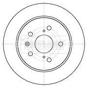 Borg & Beck - BRAKE DISC PAIR - BBD5199 - Fits: Suzuki SX4 10/06-