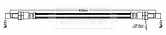 Borg & Beck - BRAKE HOSE - BBH6244 - Fits: L.Rover 88,109,GM,Reliant