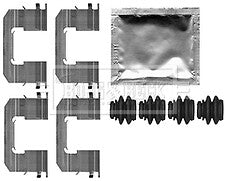 Borg & Beck - FITTING KIT - PADS - BBK1606 - Fits: Hyundai i10 (IA) 1.2i 12/13-