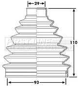 First Line - CV JOINT BOOT KIT - FCB6227 - Fits: PSA C4, 308