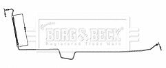 Borg & Beck - BRAKE HOSE - BBH8797 - Fits: Megane II B84 2005-