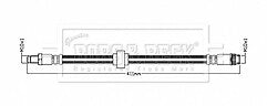 Borg & Beck - BRAKE HOSE - BBH8848 - Fits: Arena Box,Bus & Combi 1997-2001
