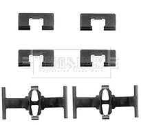 Borg & Beck - FITTING KIT - PADS - BBK1053 - Fits: Honda Jazz 1.2i,1.4i 07/08-