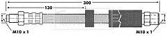 Borg & Beck - BRAKE HOSE - BBH6764 - Fits: BMW 5 series Touring(E39)