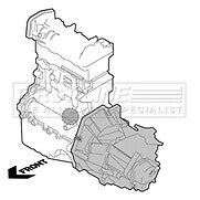 First Line - ENGINE MOUNTING - FEM4213 - Fits: Renault Megane III 1.5-1.6 08-