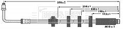 Borg & Beck - BRAKE HOSE - BBH6906 - Fits: Peugeot 406 coupe ch 8883-9337