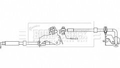 Borg & Beck - BRAKE HOSE - BBH8534 - Fits: PEUGEOT 308 II 08/13-