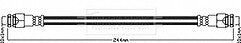Borg & Beck - BRAKE HOSE - BBH8382 - Fits: GM Corsa E 08/14-