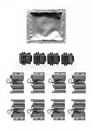 Borg & Beck - FITTING KIT - PADS - BBK1614 - Fits: Fiat 500X, Renegade 08/11-