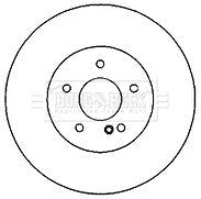 Borg & Beck - BRAKE DISC PAIR - BBD5179 - Fits: Mercedes SL Class SL500 04/02-