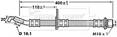 Borg & Beck - BRAKE HOSE - BBH7256 - Fits: Toyota MR2 (ZZW30) 00-07