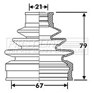 First Line - CV JOINT BOOT KIT - FCB6291 - Fits: Suzuki Baleno, Liana